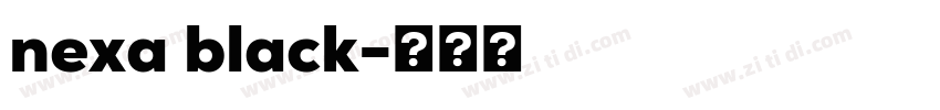 nexa black字体转换
